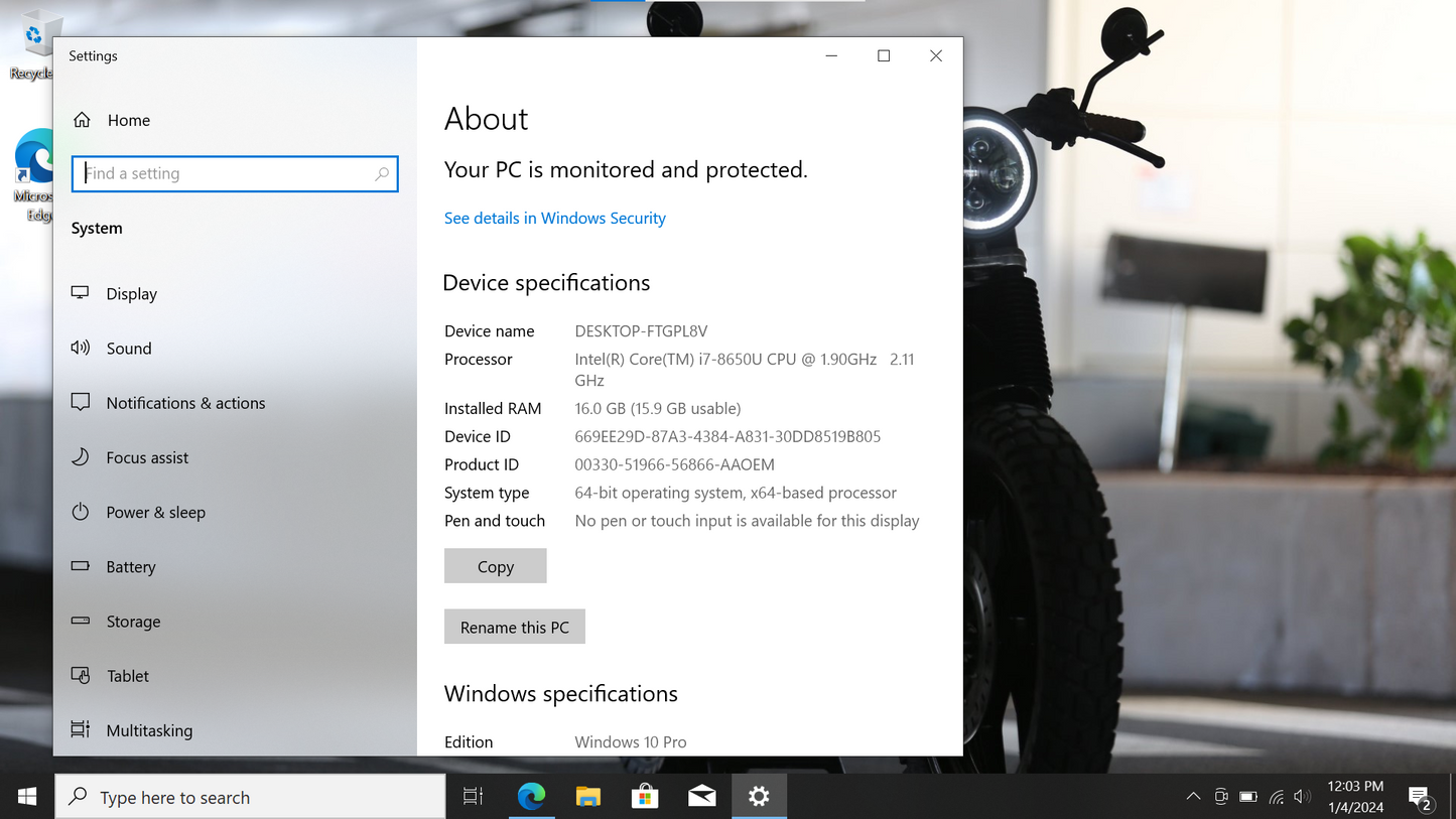 Dell 2018 Latitude 7490 i7-8650U 1.9GHz 8GHz 16GB DDR3 256GB SSD Win 10