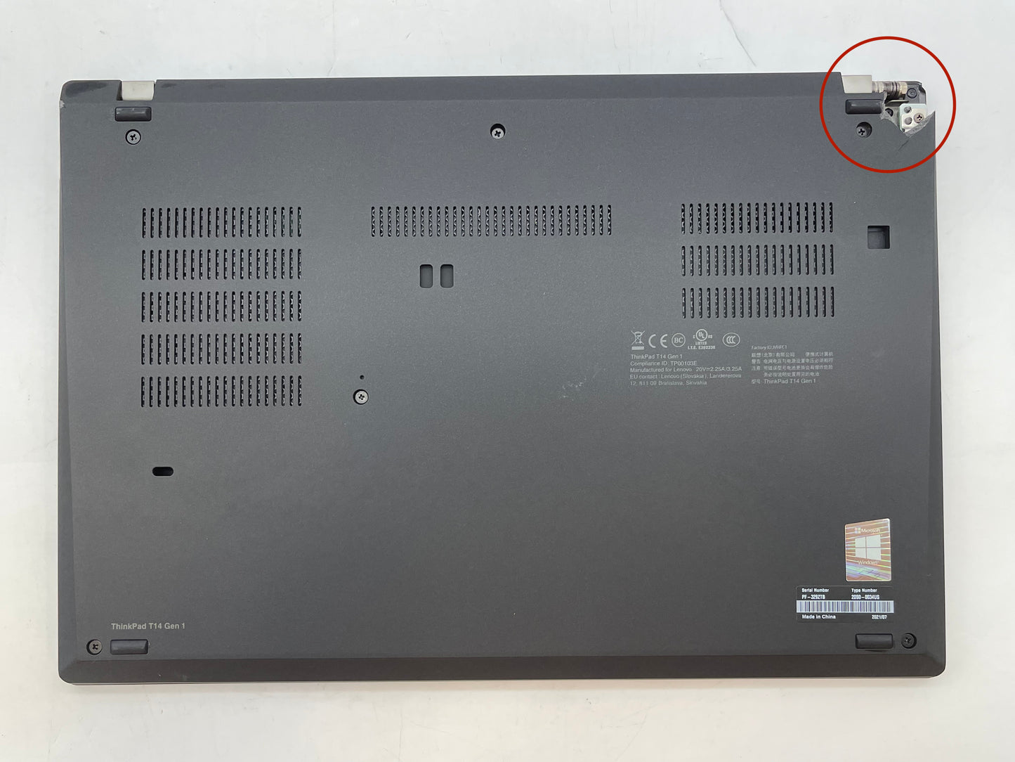 Lenovo ThinkPad T14 Gen 1 14" 1.8GHz i7-10510U 40GB RAM 512GB SSD Win 10P- READ