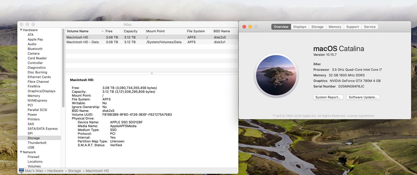 Apple 2013 27" iMac 3.5GHz Quad-Core i7 32GB 3TB FD GTX 780M 4GB- Very Good