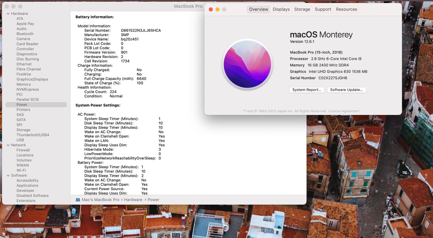 Apple 2018 MacBook Pro 15 in 2.9GHz i9 16GB RAM 512GB SSD RP560X 4GB - Good