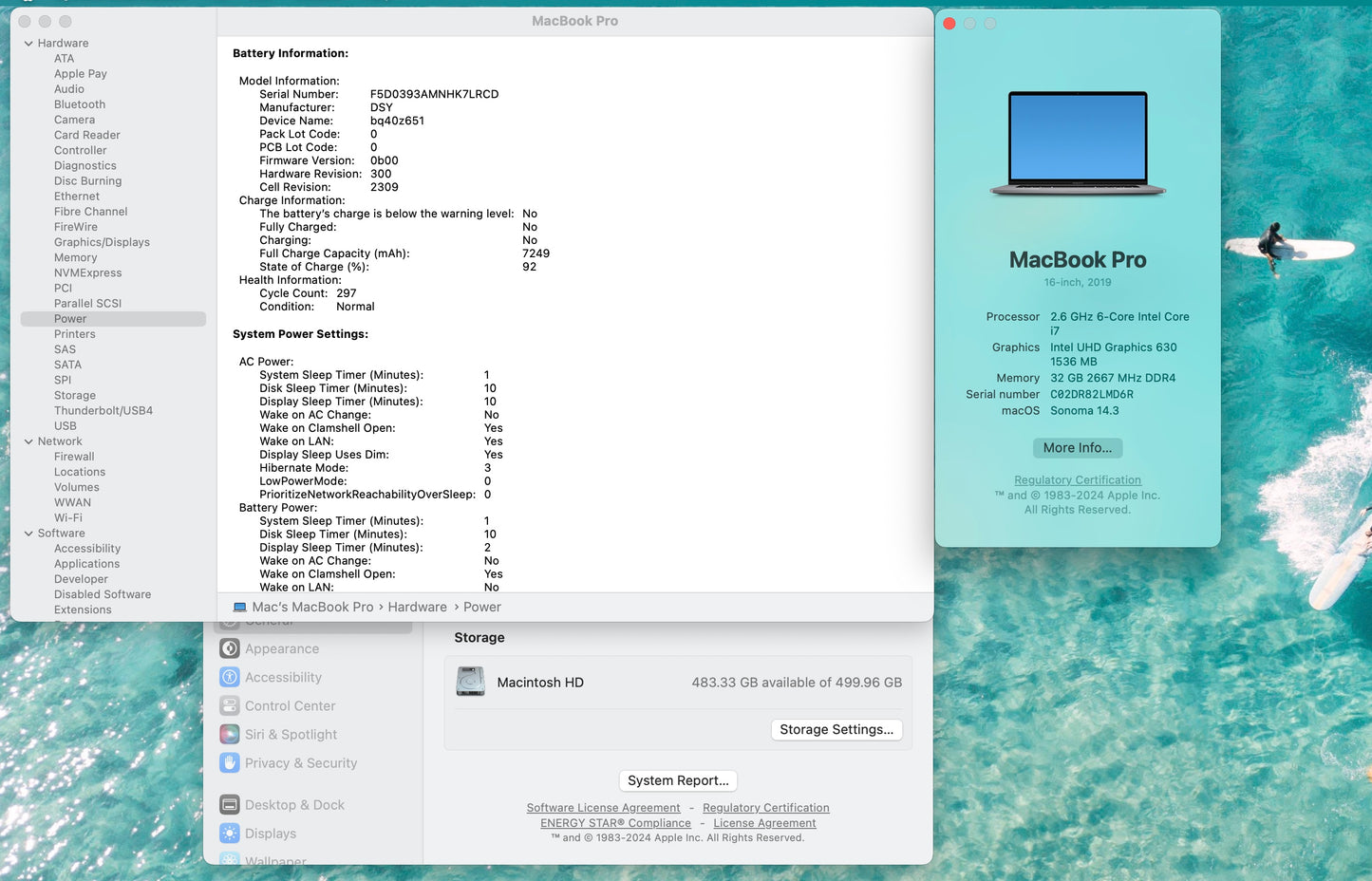 Apple 2019 16" MacBook Pro 2.6GHz 6-Core i7 32GB 512GB SSD RP5300M - Good