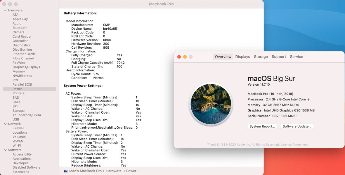 A2141 Apple 2019 MacBook Pro 16" Logic Board 2.4GHz i9 32GB 2TB RP 4GB Touch ID