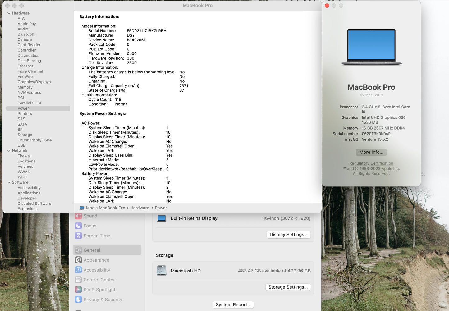 Apple 2019 16" MacBook Pro 2.4GHz 8-Core i9 16GB RAM 512GB SSD RP5300M-Very Good