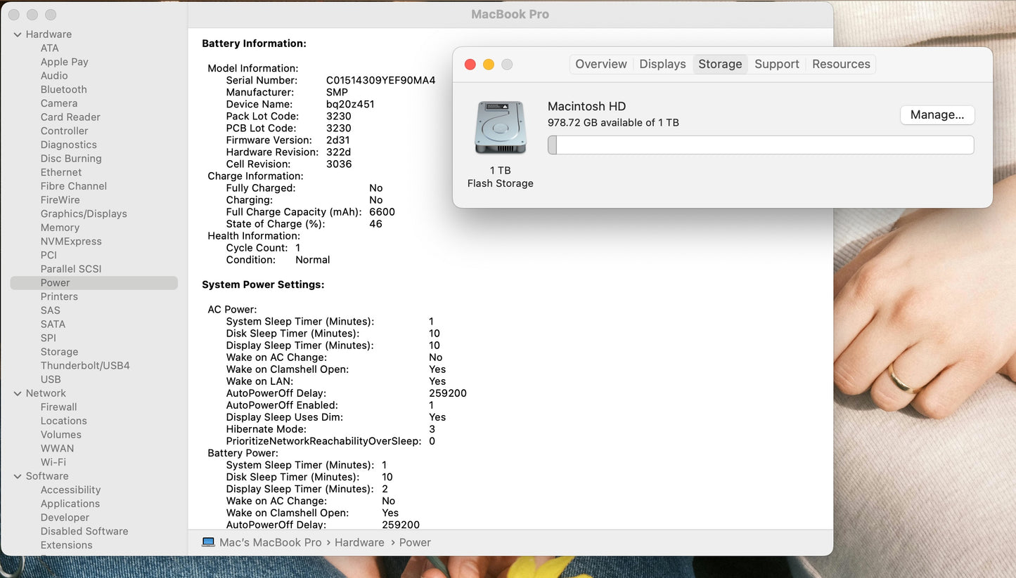 Apple 2015 MacBook Pro 13" Retina 3.1GHz i7 16GB RAM 1TB SSD - Very Good