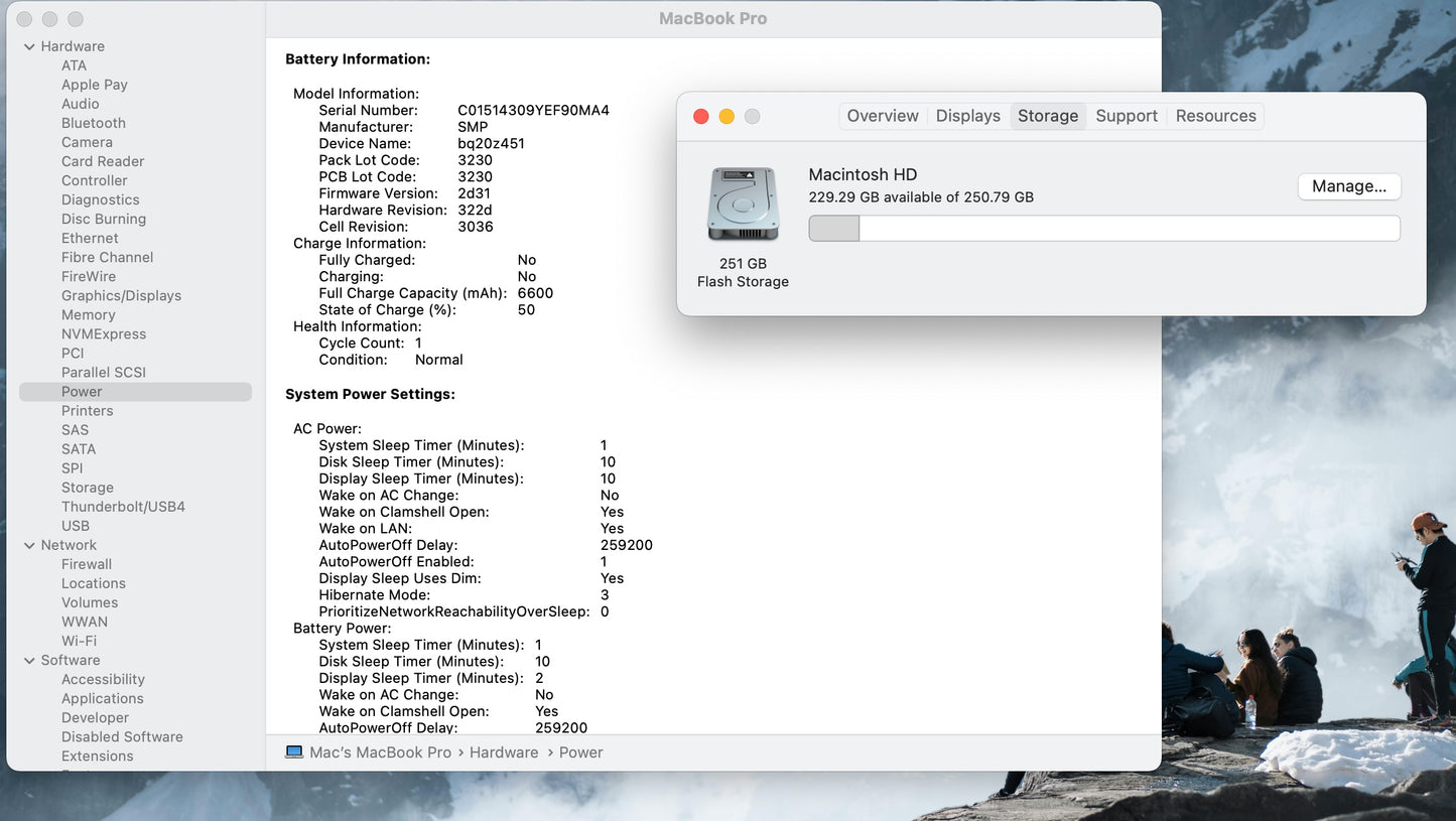 Apple 2015 MacBook Pro 13" Retina 2.7GHz i5 8GB RAM 256GB SSD - Excellent