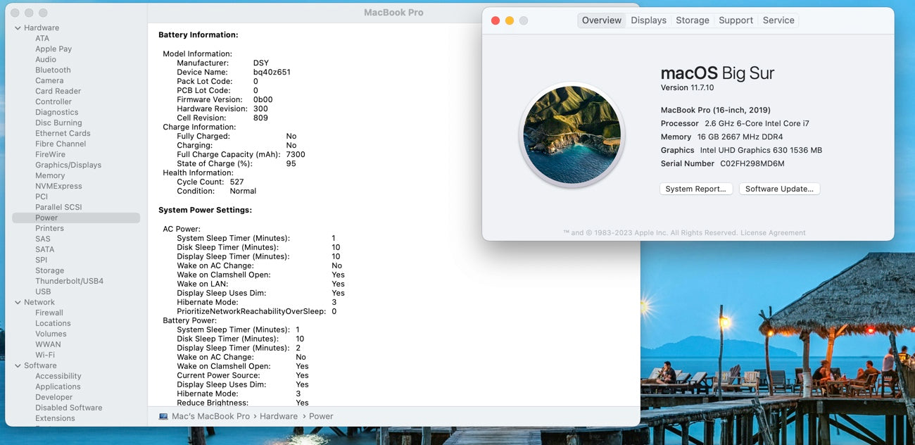 Apple 2019 16" MacBook Pro 2.6GHz i7 16GB RAM 512GB SSD RP5300M 4GB - READ