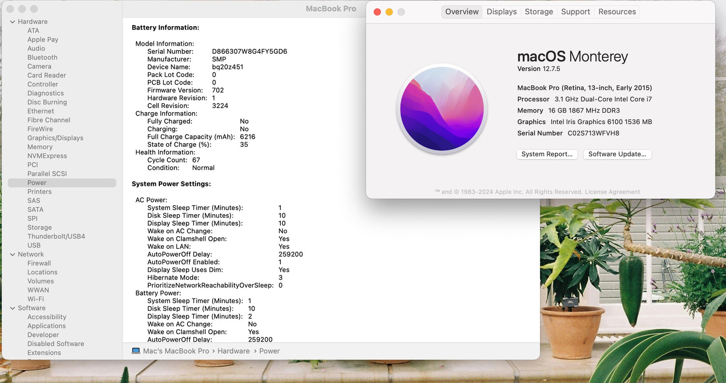Apple 2015 MacBook Pro 13" Retina 3.1GHz i7 16GB RAM 512GB SSD - Excellent