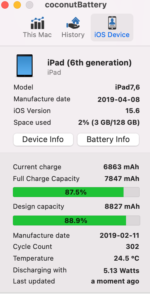 Apple 2016 iPad 6th Generation 128GB "Space Gray" (wifi + cellular)