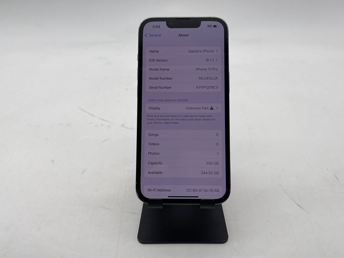 Apple iPhone 13 Pro GSM/CDMA Unlocked 256GB (Sierra Blue) A2483 - Excellent