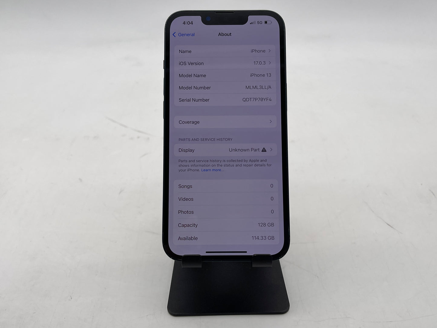 Apple iPhone 13 GSM/CDMA Unlocked 128GB A2482 "Midnight" - Good