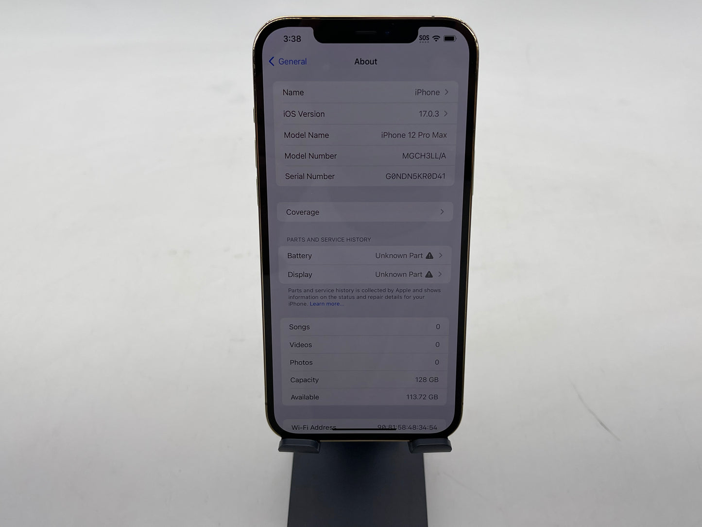 Apple iPhone 12 pro Max GSM/CDMA Unlocked 128GB A2342 "Gold" - Excellent