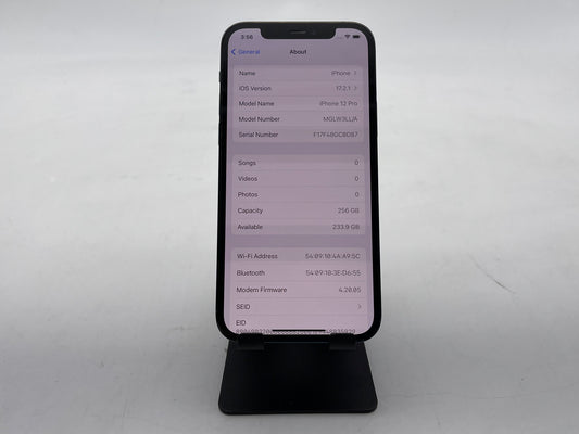 Apple iPhone 12 pro GSM/CDMA Unlocked 256GB A2341 "Blue" - Very Good