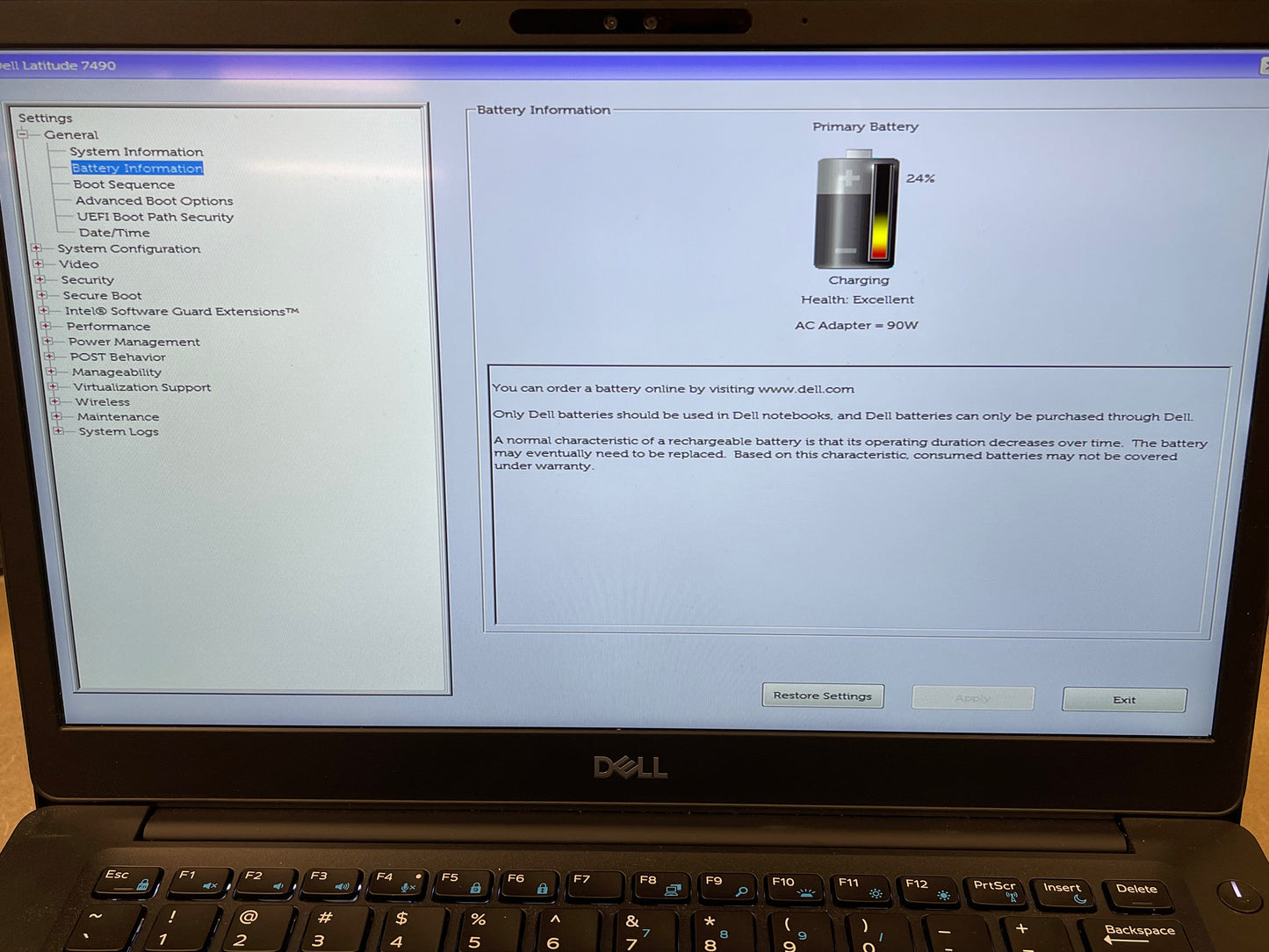 2018 Dell Latitude 7490 Touchscreen 1.9GHz i7-8650U 16GB RAM 256GB SSD Excellent