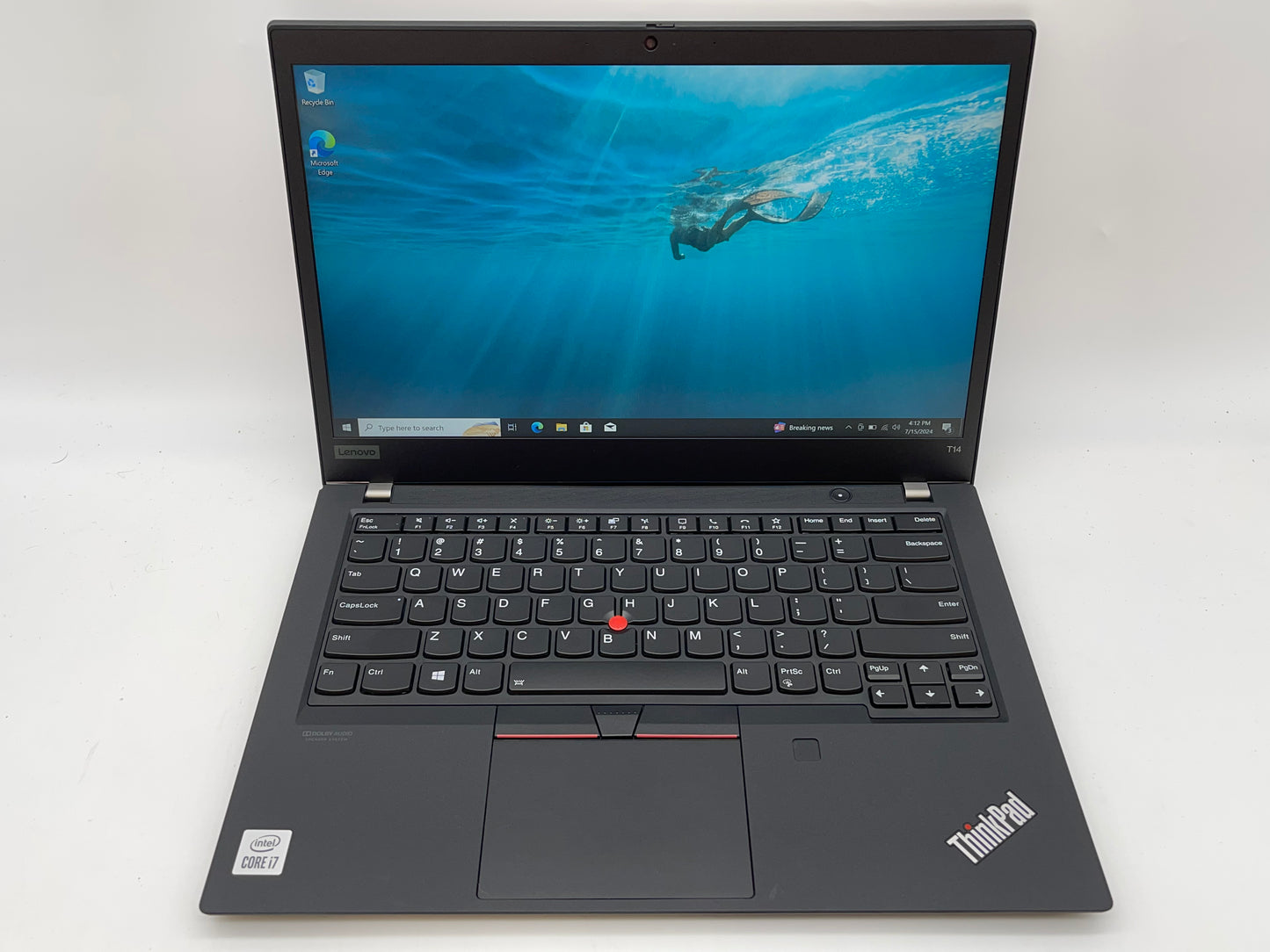 Lenovo ThinkPad T14 Gen 1 14" 1.8GHz i7-10510U 40GB RAM 512GB SSD Win 10P- READ