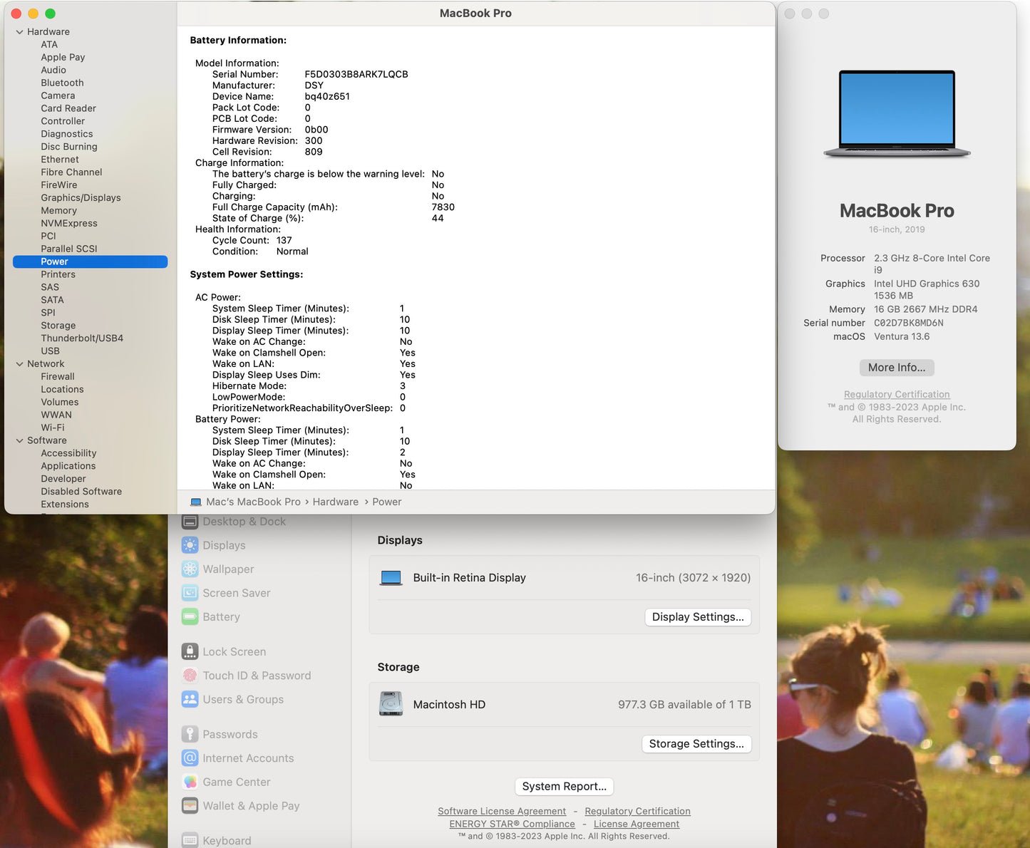 Apple 2019 16" MacBook Pro 2.3GHz 8-Core i9 16GB 1TB SSD RP5500M - Reboot Issue