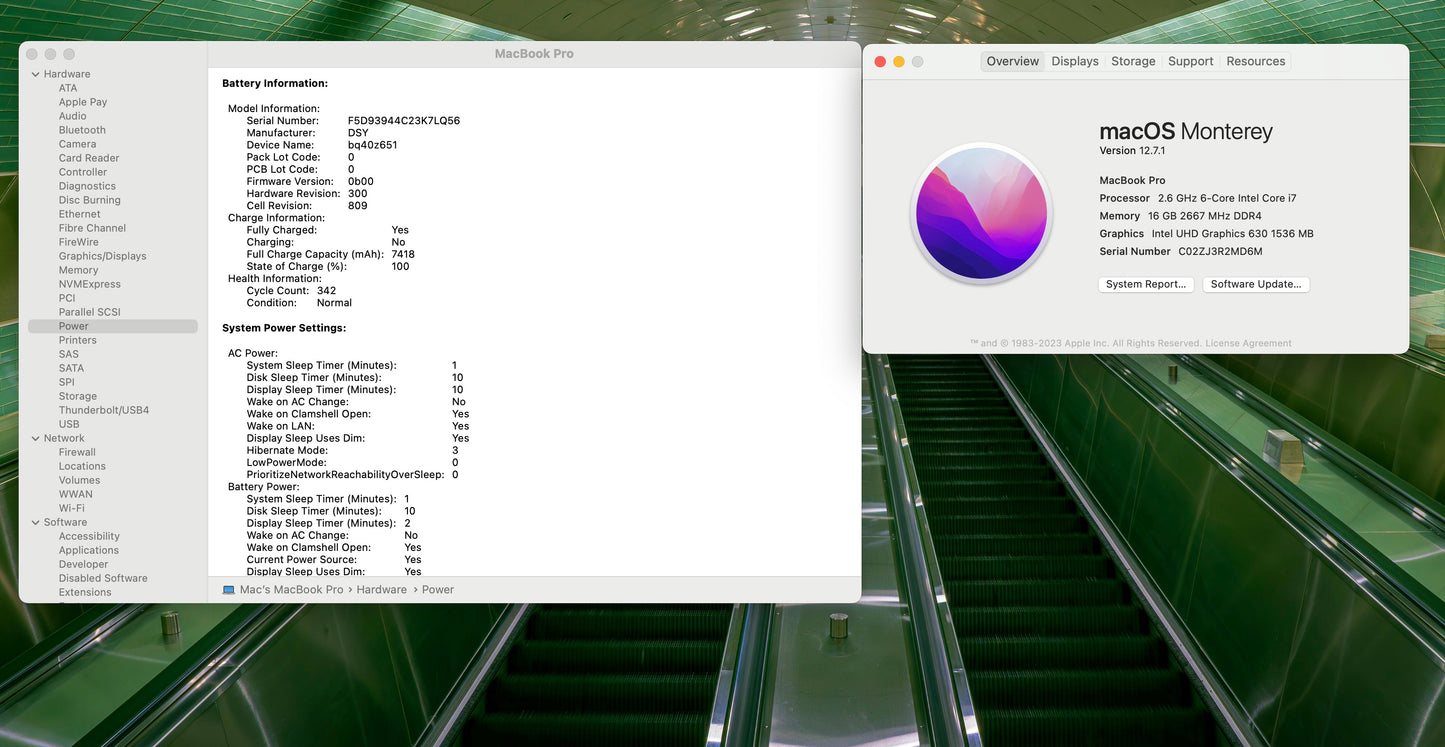 Apple 2019 16" MacBook Pro 2.6GHz i7 16GB RAM 512GB SSD RP5300M 4GB - Good