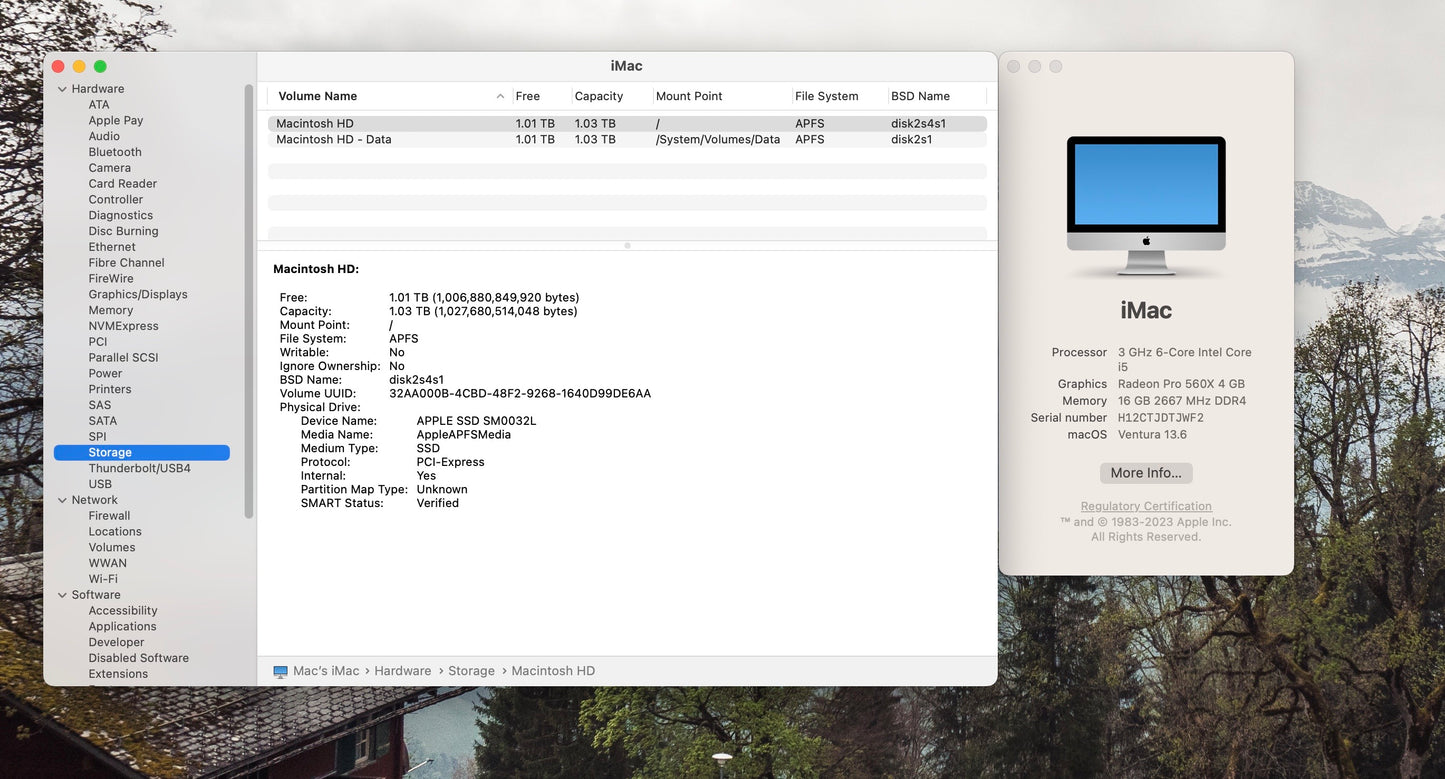 Apple 2019 21.5" iMac 3GHz 6-Core i5 16GB 1TB FD RP560X 4GB- Excellent