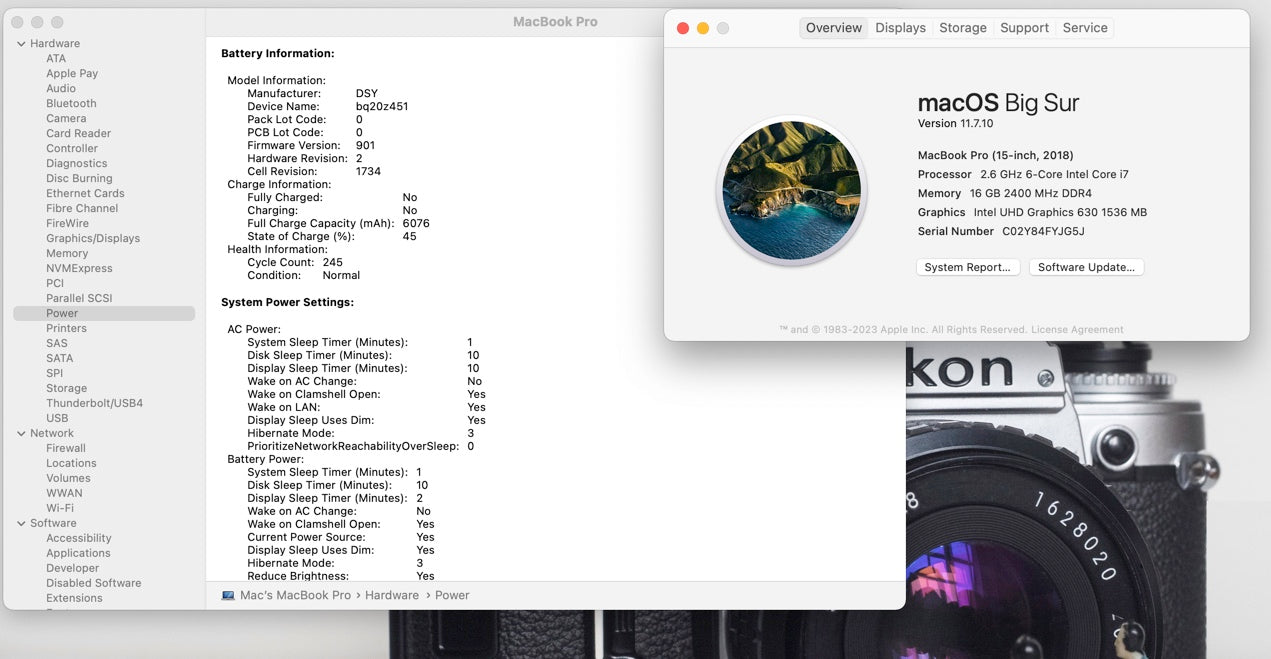 Apple 2018 MacBook Pro 15" TB 2.6GHz i7 16GB RAM 512GB SSD RP560X 4GB -Very good