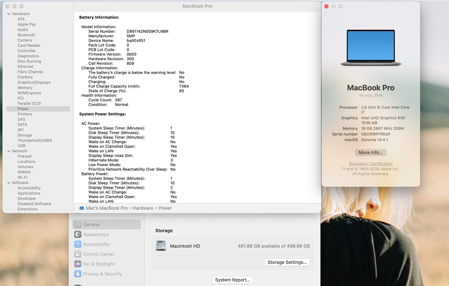 Apple 2019 16" MacBook Pro 2.6GHz i7 16GB RAM 512GB SSD RP5300M 4GB - Very Good