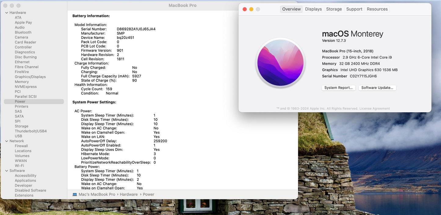 Apple 2018 MacBook Pro 15" TB 2.9GHz i9 32GB RAM 1TB SSD Vega 20 - Excellent