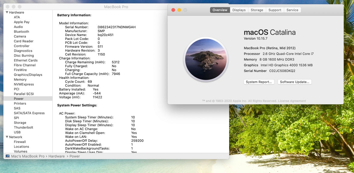Apple late 2012 MacBook Pro 15" Retina 2.6GHz i7 8GB RAM 512GB SSD - Good