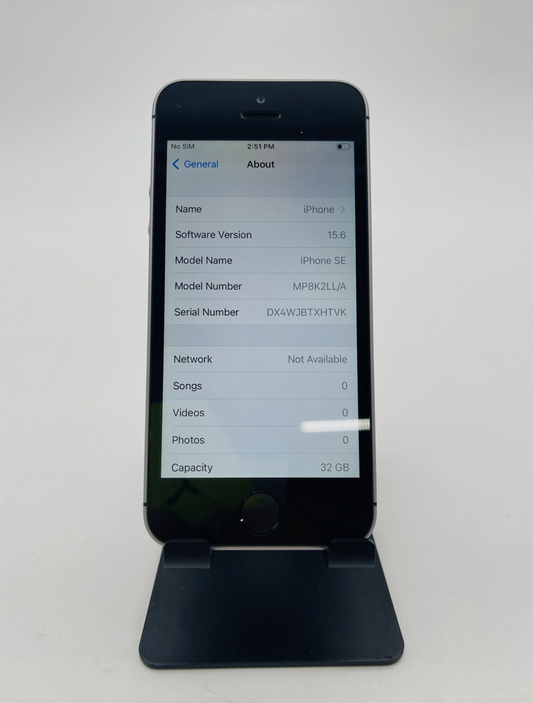 Apple 2016 iPhone SE First Generation GSM/CDMA unlocked 32GB "Space Gray"