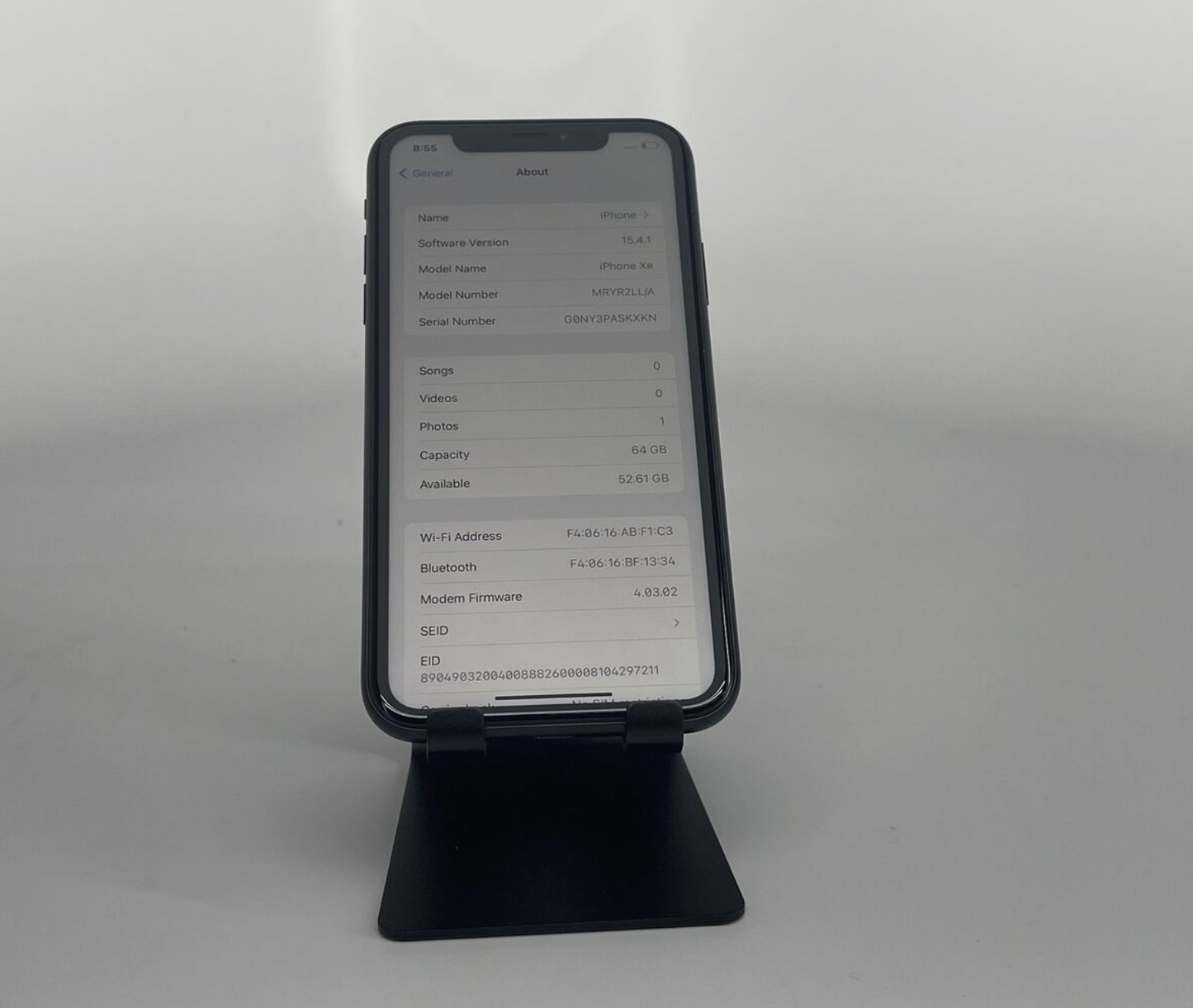 Apple 2018 iPhone XR GSM/CDMA Unlocked 64 GB "Black"