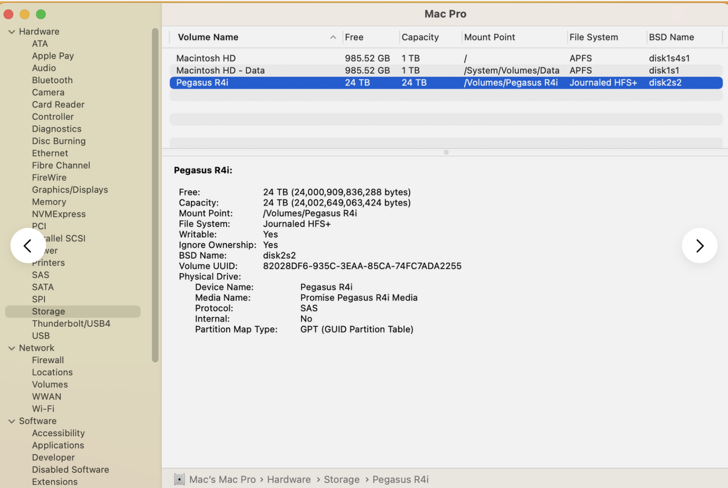 Promise Pegasus R4i 24TB RAID MPX Module for Mac Pro