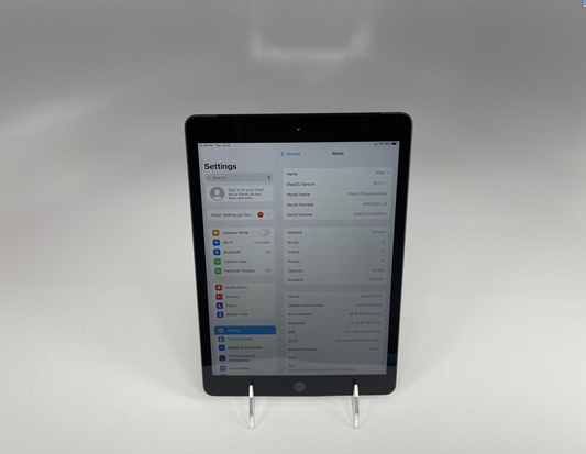 Apple 2019 iPad 7th Generation 32GB "Space Gray" Cellular
