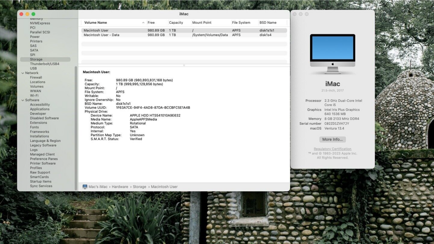 Apple 2017 iMac 4K 2.3GHz Dual-Core i5 8GB RAM 1TB HDD IIPG640