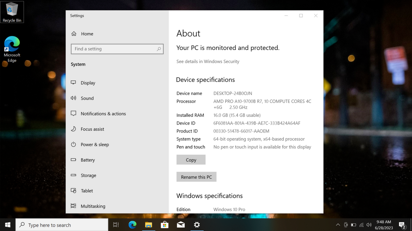 Lenovo 2018 ThinkPad A475 A10-9700B 2.5GHz 4 Cores 16gb 256gb SSD