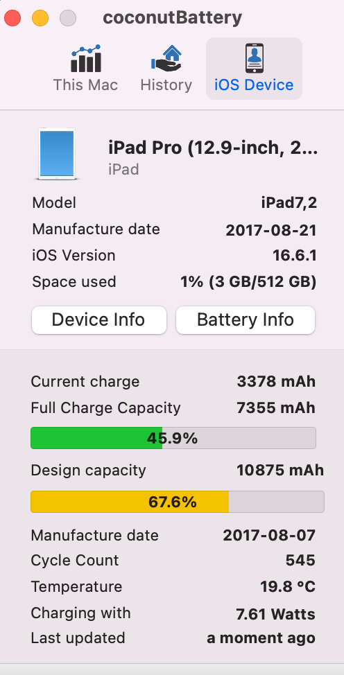 Apple 2017 iPad Pro 2nd Generation 512GB "Silver" (wifi + cellular)